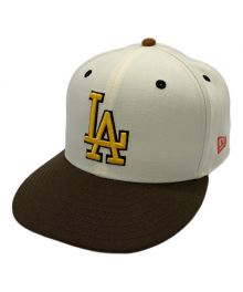 New Era（ニューエラ）の古着「LA Dodgers　BBキャップ」｜アイボリー×ブラウン