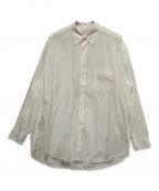 Graphpaperグラフペーパー）の古着「Broad L/S Oversized Regular Collar Shirt」｜ホワイト