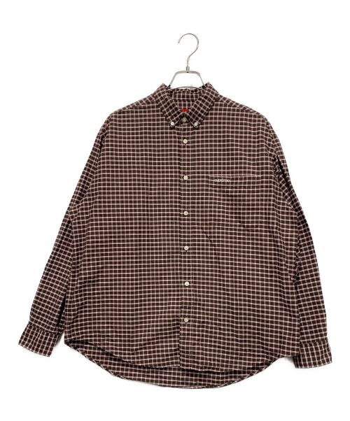 SUPREME（シュプリーム）SUPREME (シュプリーム) ボタンダウンシャツ　2023FW ブラウン サイズ:Mサイズの古着・服飾アイテム