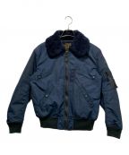 HOUSTONヒューストン）の古着「B-15C FLIGHT JACKET」｜ネイビー