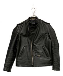 Schott（ショット）の古着「603UST STAND ONESTAR RIDER'S JACKET」｜ブラック