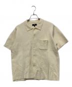 stussyステューシー）の古着「Perforated Swirl Knit Shirt」｜アイボリー