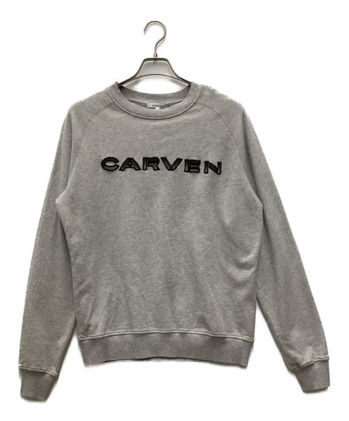 CARVEN（カルヴェン）CARVEN (カルヴェン) ロゴスウェット グレー サイズ:SIZE Mの古着・服飾アイテム