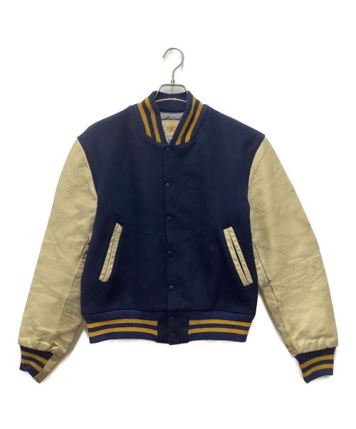 Golden Bear（ゴールデンベア）Golden Bear (ゴールデンベア) スタジャン　70S~80S/白タグ/USA製/VINTAGE ネイビー サイズ:Mの古着・服飾アイテム