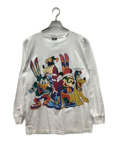 DISNEY（ディズニー）Disney (ディズニー) 長袖カットソー　SHERRYSボディ/コピーライト有/VINTAGE/古着 ホワイト サイズ:Lの古着・服飾アイテム