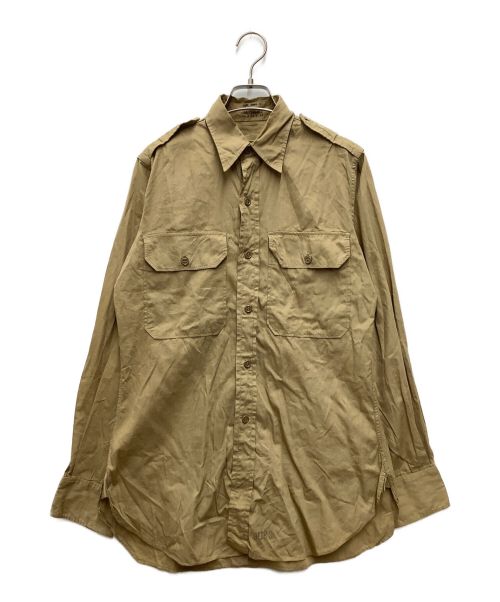 US ARMY（ユーエスアーミー）US ARMY (ユーエス アーミー) 40S~　チノシャツ カーキ サイズ:Sの古着・服飾アイテム