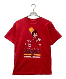 DISNEY×NBA（ディズニー×エヌビーエー）の古着「半袖カットソー　MIAMI HEAT/古着」｜レッド