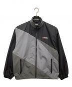 X-LARGEエクストララージ）の古着「SLASH PANELED NYLON JACKET」｜グレー×ブラック