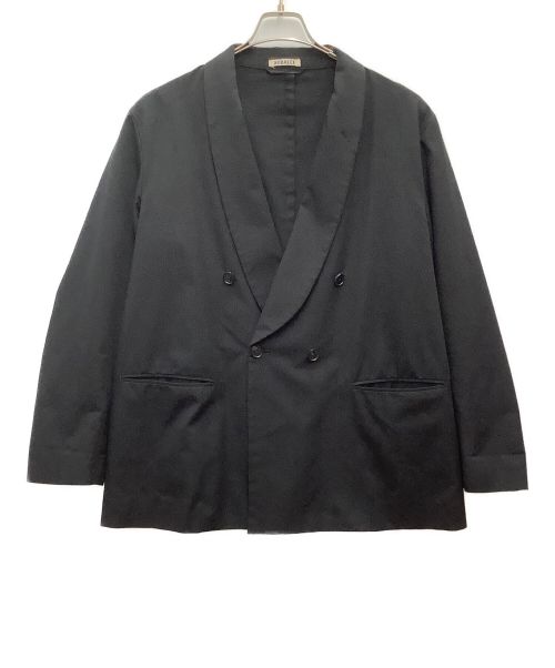 AURALEE（オーラリー）AURALEE (オーラリー) 21AW　SUPER FINE WOOL COTTON TWILL SHAWL COLLAR JACKET ブラック サイズ:4の古着・服飾アイテム