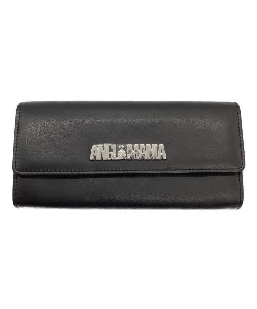 Vivienne Westwood ANGLOMANIA（ヴィヴィアンウエストウッドアングロマニア）Vivienne Westwood ANGLOMANIA (ヴィヴィアンウエストウッド アングロマニア) 2つ折り長財布 ブラックの古着・服飾アイテム