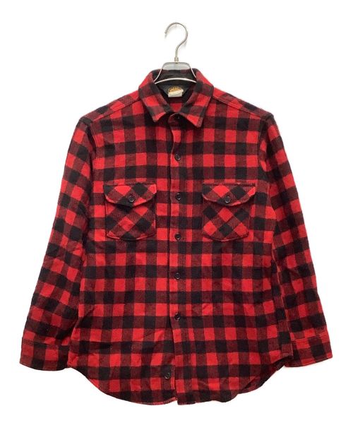 WOOLRICH（ウールリッチ）WOOLRICH (ウールリッチ) 80S~90S　ウールネルシャツ レッド サイズ:SIZE Sの古着・服飾アイテム