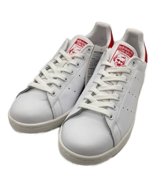 adidas（アディダス）adidas (アディダス) STANSMITH ホワイト×レッド サイズ:26.5cmの古着・服飾アイテム