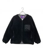 THE NORTHFACE PURPLELABELザ・ノースフェイス パープルレーベル）の古着「Wool Boa WINDSTOPPER Field Cardigan」｜ブラック