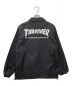 THRASHER (スラッシャー) コーチジャケット ブラック サイズ:M：4800円