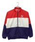 PUMA（プーマ）の古着「RETRO WOVEN JACKET PEACOAT」｜レッド×ホワイト×ネイビー