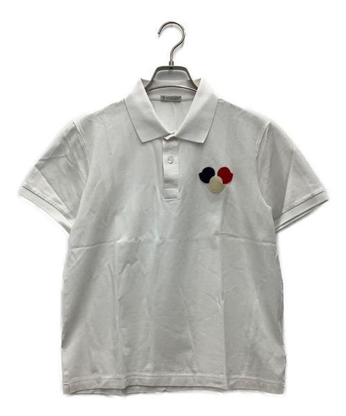 MONCLER（モンクレール）MONCLER (モンクレール) MAGLIA POLO MANICA CORTA ホワイト サイズ:Mの古着・服飾アイテム