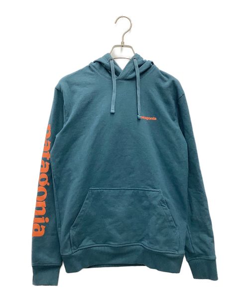 Patagonia（パタゴニア）Patagonia (パタゴニア) text Logo Uprisal Hoody ブルー サイズ:Sの古着・服飾アイテム