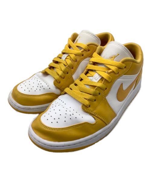 NIKE（ナイキ）NIKE (ナイキ) AIR JORDAN1 LOW WHITE POLLEN イエロー サイズ:SIZE 27.5cmの古着・服飾アイテム