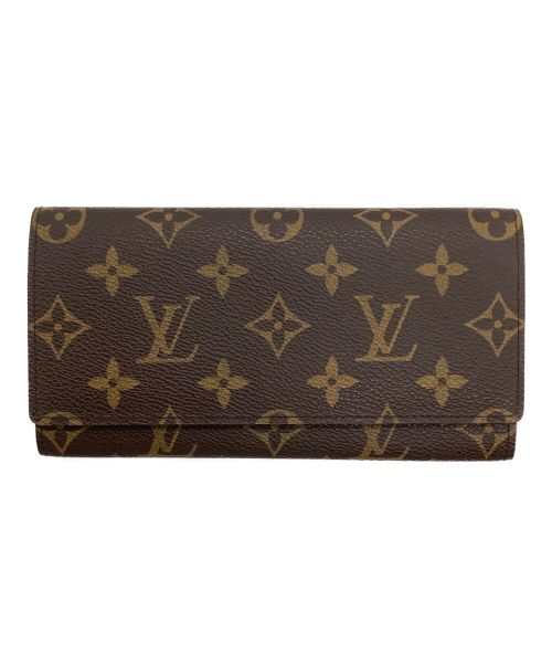 LOUIS VUITTON（ルイ ヴィトン）LOUIS VUITTON (ルイ ヴィトン) ポルトフォイユ 3カルトクレディ ブラウンの古着・服飾アイテム