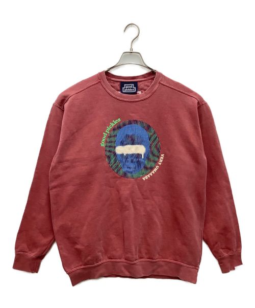 good pickles（グッドピクルス）good pickles (グッドピクルス) okada Crewneck Sweatshirt (オカダクルーネックスウェットシャツ) スウェット レッド サイズ:Lの古着・服飾アイテム