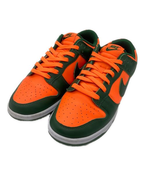 NIKE（ナイキ）NIKE (ナイキ) DUNK LOW MIAMI HURRICANES グリーン×オレンジ サイズ:26.5cｍの古着・服飾アイテム