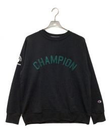 Champion（チャンピオン）の古着「テックウィーブ テリークルーネックスウェットシャツ　2022SS」｜ブラック