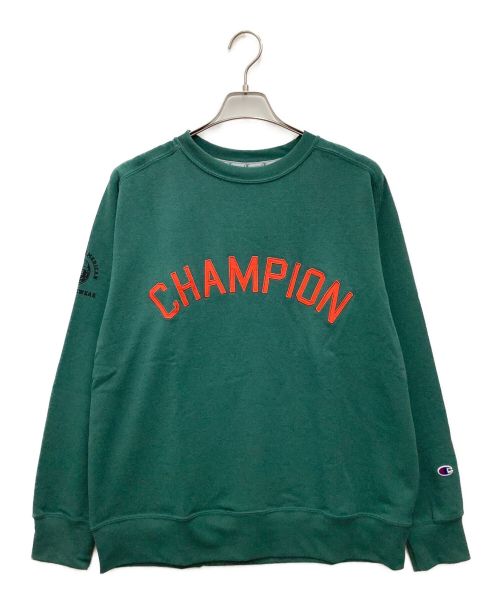 Champion（チャンピオン）Champion (チャンピオン) テックウィーブ テリークルーネックスウェットシャツ　	2022SS グリーン サイズ:SIZE XL 未使用品の古着・服飾アイテム