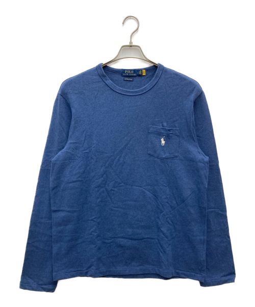 POLO RALPH LAUREN（ポロ・ラルフローレン）POLO RALPH LAUREN (ポロ・ラルフローレン) ポケットロングカットソー ブルー サイズ:Lの古着・服飾アイテム