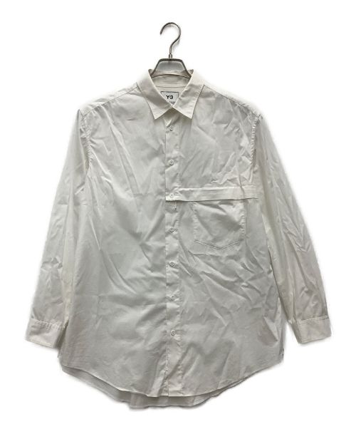 Y-3（ワイスリー）Y-3 (ワイスリー) 長袖シャツ　	MCLASSIC SHIRT ホワイト サイズ:SIZE Mの古着・服飾アイテム