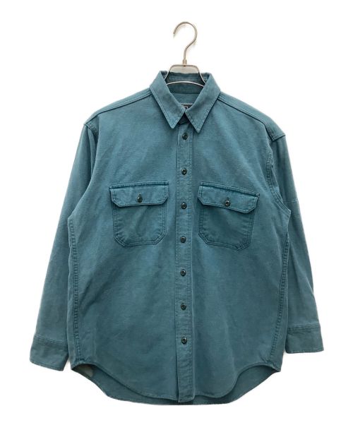 WOOLRICH（ウールリッチ）WOOLRICH (ウールリッチ) 長袖シャツ　80S~/VINTAGE/古着 ブルー サイズ:Mの古着・服飾アイテム