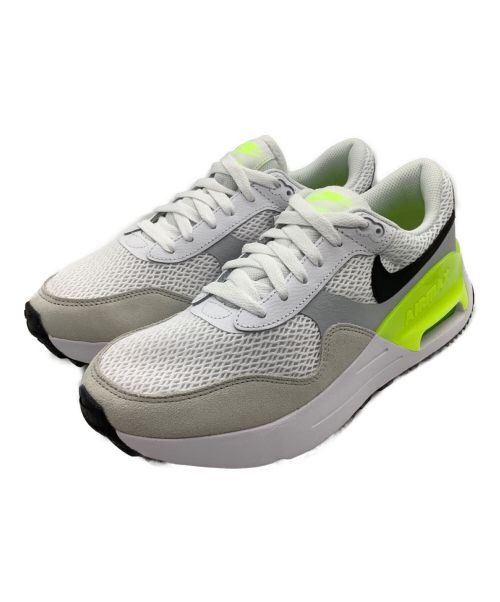 NIKE（ナイキ）NIKE (ナイキ) ローカットスニーカー 	AIR MAX SYSTM ホワイト×ライトグリーン サイズ:SIZE 25.5cm 未使用品の古着・服飾アイテム