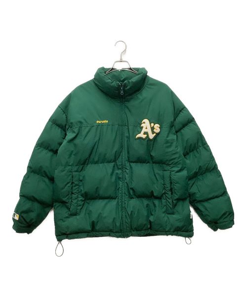 PERUSHU（ペルーシュ）Perushu (ペルーシュ) MLB (MLB) 中綿ジャケット グリーン サイズ:SIZE Lの古着・服飾アイテム