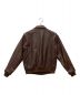 - (-) A2フライトジャケット ブラウン サイズ:SIZE M (38)：14000円