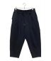 DROLE DE MONSIEUR（ドロール ド ムッシュ）の古着「イージーパンツ　CROPPED CARROT PANTS」｜ネイビー