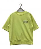 LACOSTEラコステ）の古着「オーバーサイズクロックエンブレムスウェットTシャツ」｜イエロー