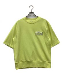 LACOSTE（ラコステ）の古着「オーバーサイズクロックエンブレムスウェットTシャツ」｜イエロー