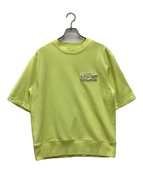 LACOSTE（ラコステ）LACOSTE (ラコステ) オーバーサイズクロックエンブレムスウェットTシャツ イエロー サイズ:SIZE Mの古着・服飾アイテム