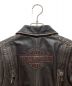 中古・古着 HARLEY-DAVIDSON (ハーレーダビッドソン) レザージャケット ブラック サイズ:SIZE S：12000円