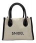 Snidel（スナイデル）の古着「ロゴバッグ」｜アイボリー×ブラック