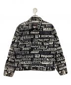 SUPREME×Hysteric Glamourシュプリーム×ヒステリックグラマー）の古着「ジップジャケット　17AW Text Work Jacket」｜ブラック