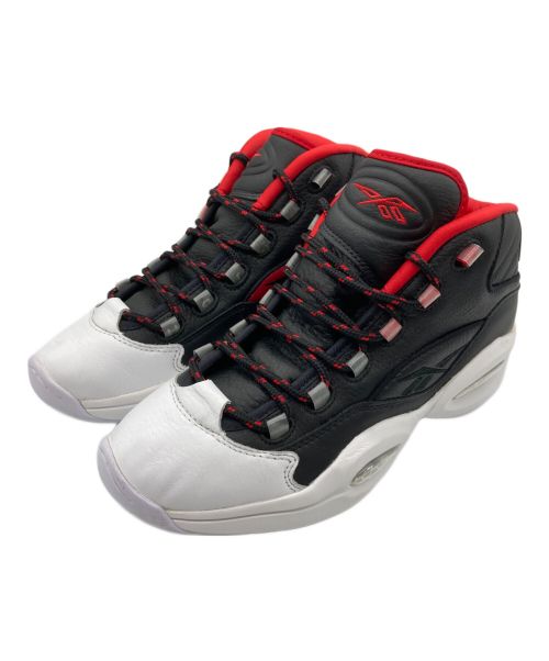 REEBOK（リーボック）REEBOK (リーボック) QUESTION MID ブラック×ホワイト×レッド サイズ:SIZE 27.5cmの古着・服飾アイテム