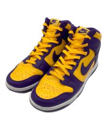 NIKE（ナイキ）の古着「DUNK HIGH RETRO/"Lakers"」｜イエロー×パープル