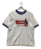 Hysteric Glamourヒステリックグラマー）の古着「リンガーtシャツ/23SS UNTAMED YOUTH」｜ホワイト×ブルー