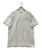 PLAY COMME des GARCONSプレイ コムデギャルソン）の古着「21SS T-SHIRT WITH SMALL RED HEART」｜ホワイト