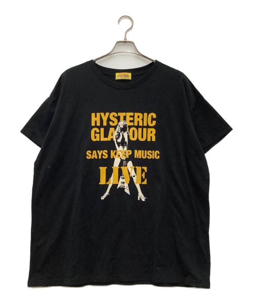 Hysteric Glamour（ヒステリックグラマー）Hysteric Glamour (ヒステリックグラマー) 半袖カットソー/KEEP MUSIC ブラック サイズ:SIZE Freeの古着・服飾アイテム