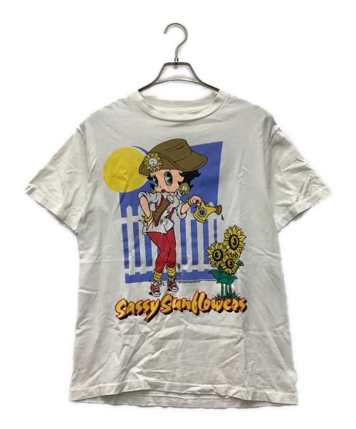 BETTY BOOP（ベティー・ブープ）BETTY BOOP (ベティー・ブープ) 90S~ 半袖カットソー ホワイト サイズ:SIZE Mの古着・服飾アイテム