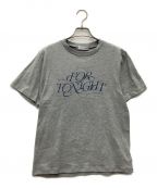 MAISON SPECIALメゾンスペシャル）の古着「FOR TONIGHT Logo T-shirt/半袖カットソー」｜ライトグレー