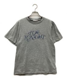 MAISON SPECIAL（メゾンスペシャル）の古着「FOR TONIGHT Logo T-shirt/半袖カットソー」｜ライトグレー