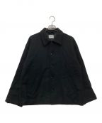 KIITキート）の古着「19AW LAMB'S WOOL SHIRT JACKET/シャツジャケット」｜ブラック