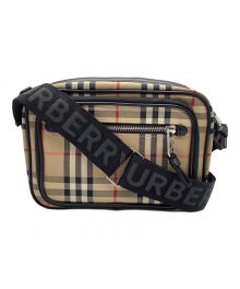 BURBERRY（バーバリー）の古着「クロスボディショルダーバッグ/CNSUPLEASDON」｜ベージュ×ブラック